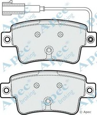 APEC BRAKING pad1776 -  Комплект тормозных колодок, дисковый тормоз